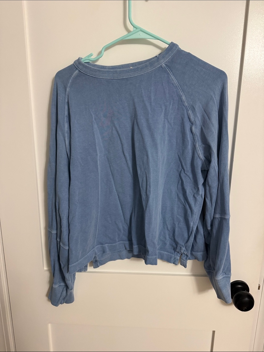 Madewell Faded Blue Crewneck Pullover Sweatshirt